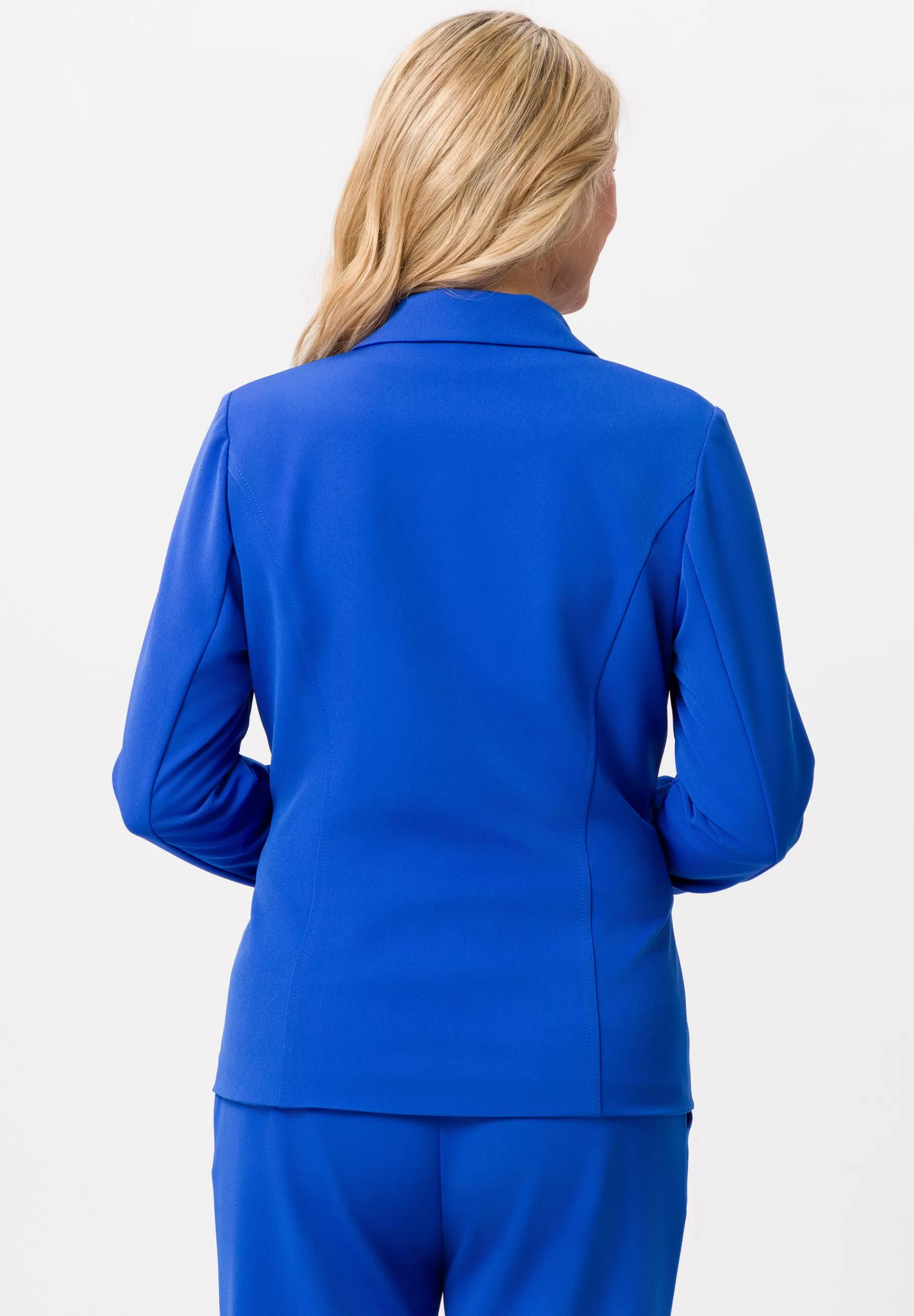 FRANK WALDER Blazer mit abgesteppten Nähten royalblau Clearance