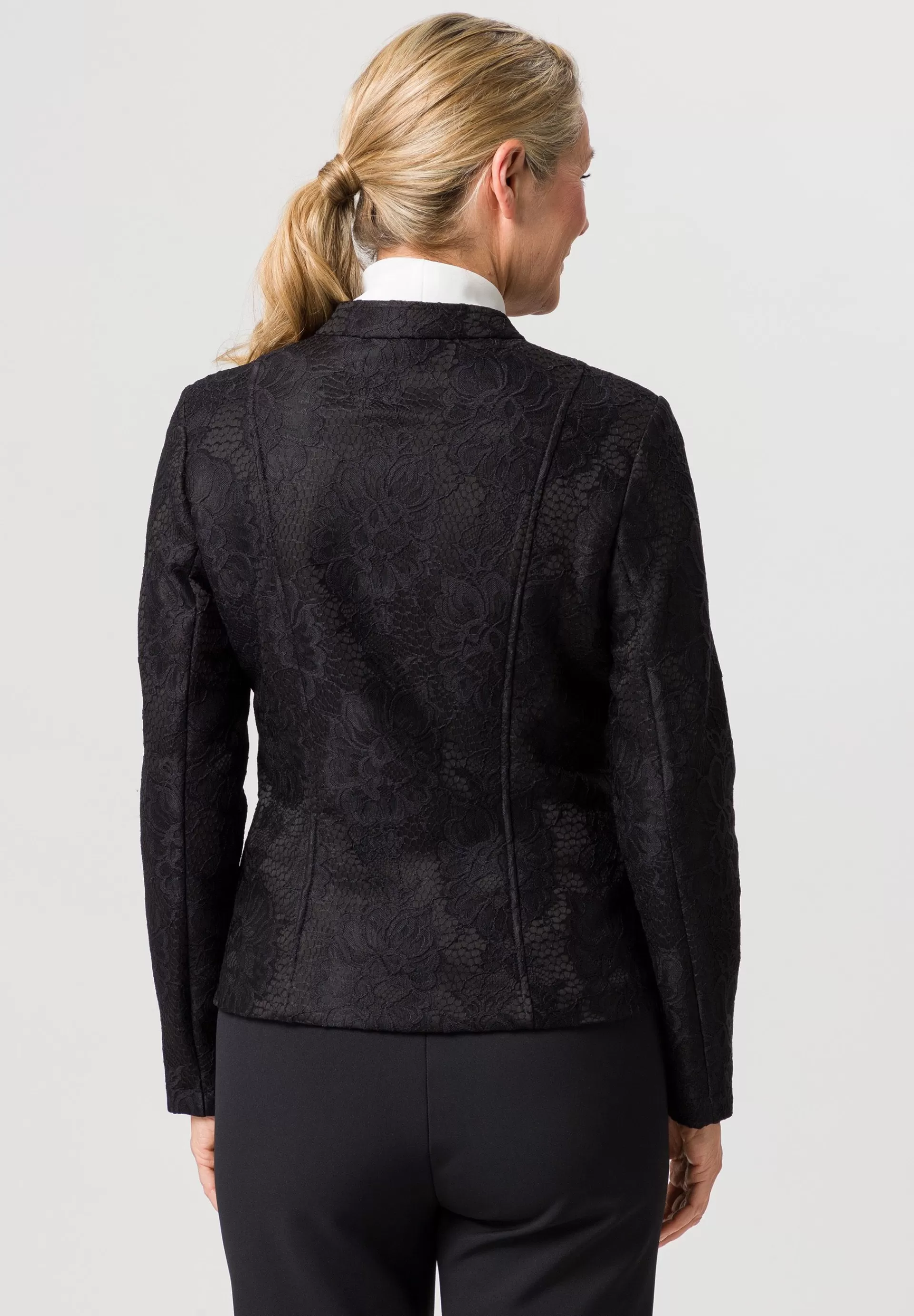 FRANK WALDER Blazer mit femininer Note schwarz Flash Sale