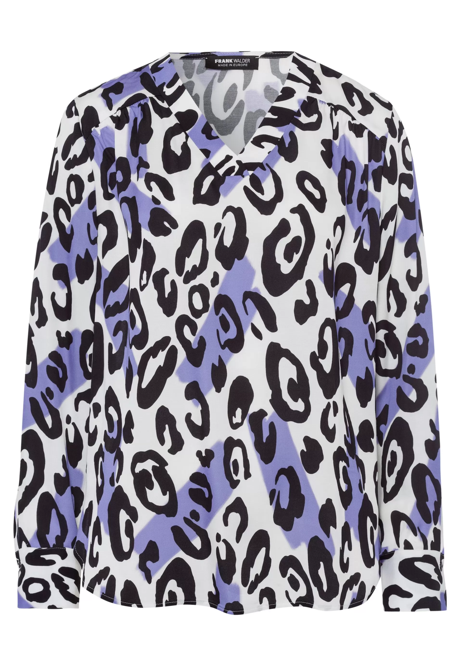 FRANK WALDER Bluse mit tollem Animalprint deepviolet Flash Sale