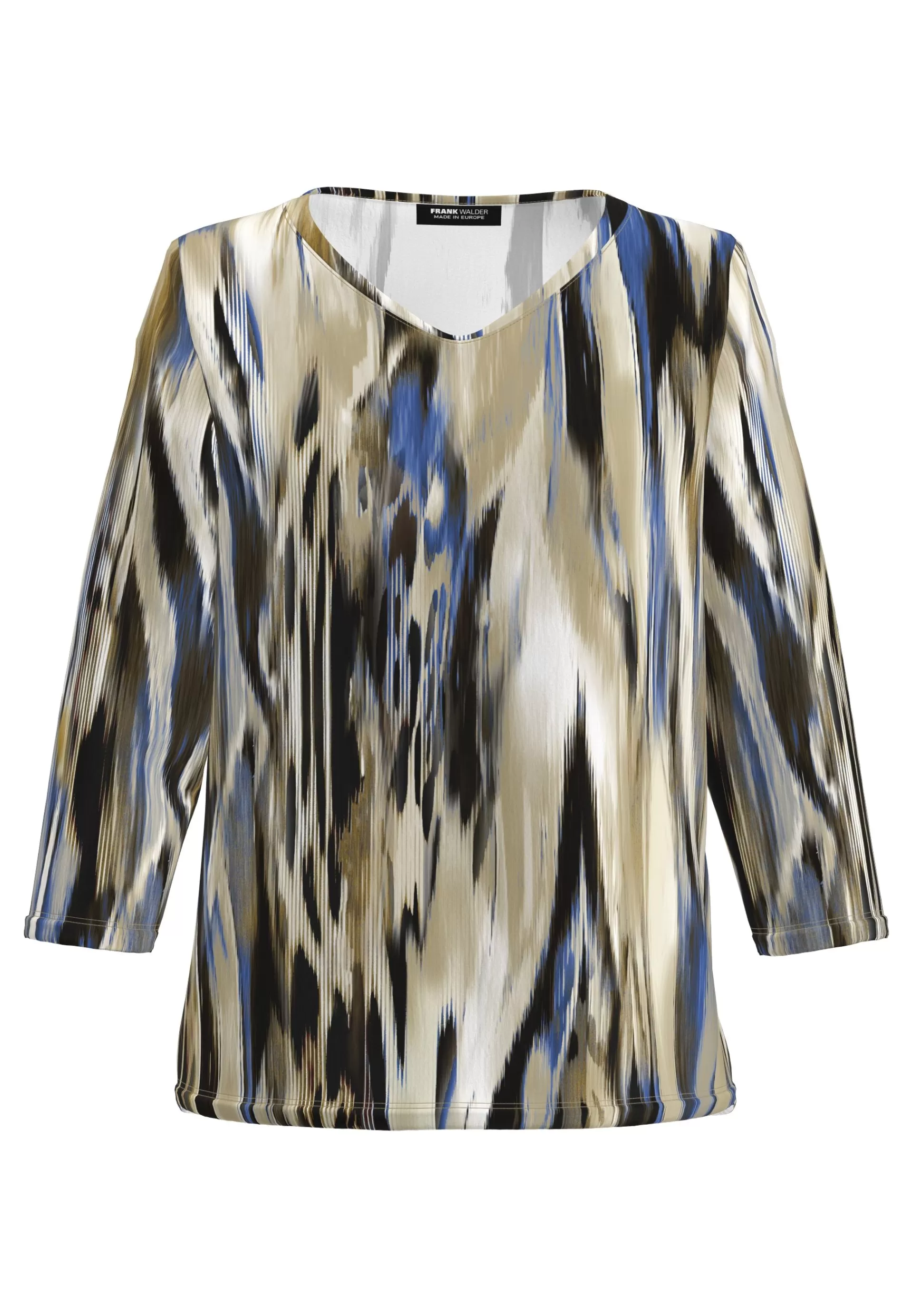 FRANK WALDER Blusenshirt mit aufregendem Alloverprint nougat Flash Sale