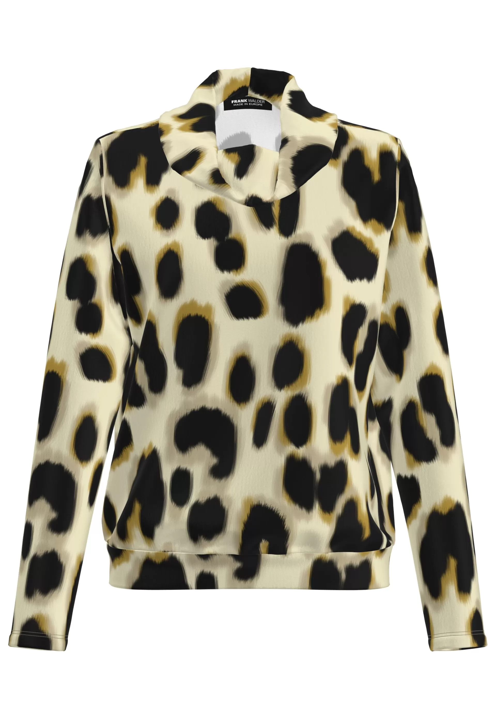 FRANK WALDER Blusenshirt mit tollem Alloverprint nougat Cheap