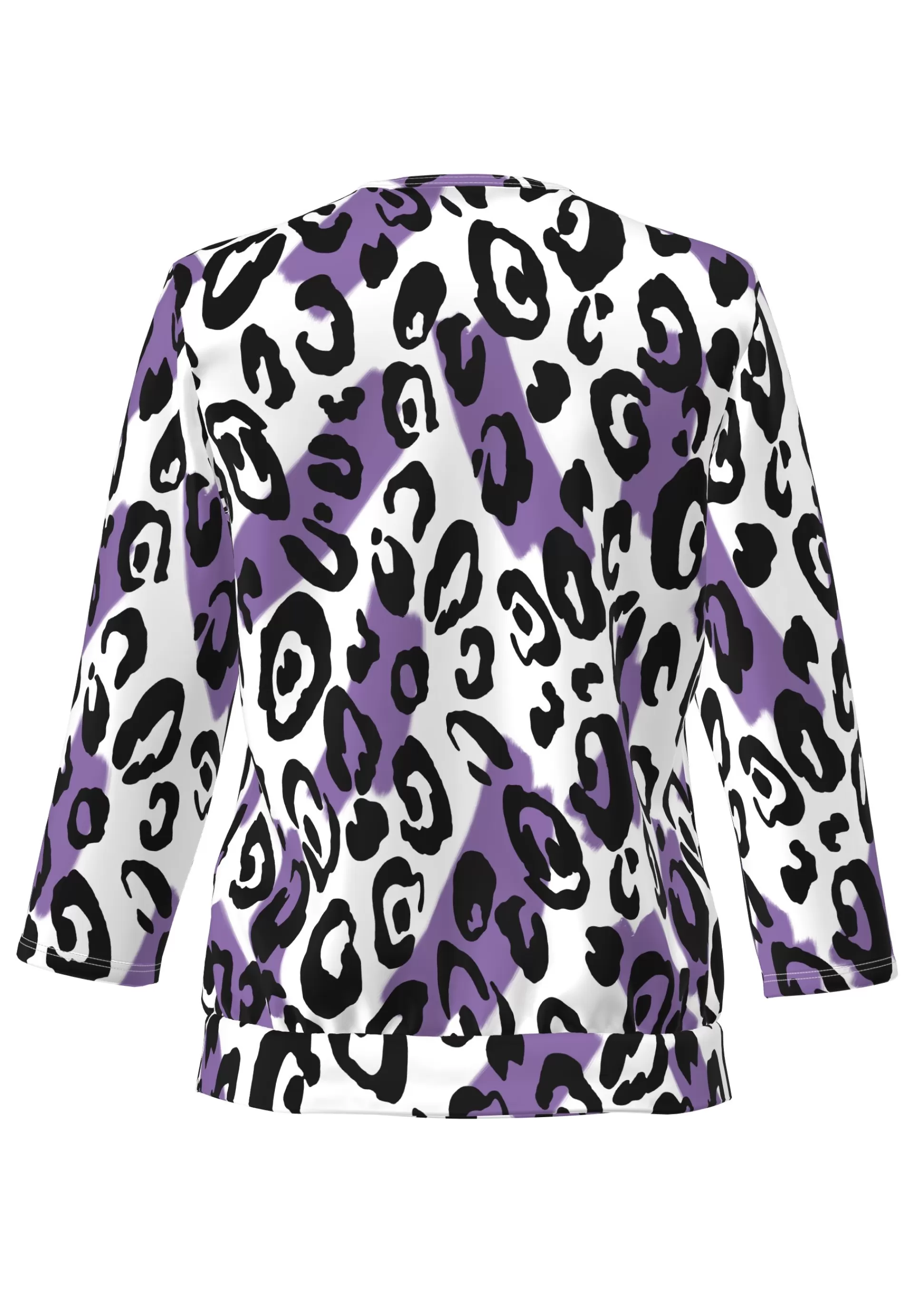 FRANK WALDER Blusenshirt mit zartem Animalprint deepviolet Online