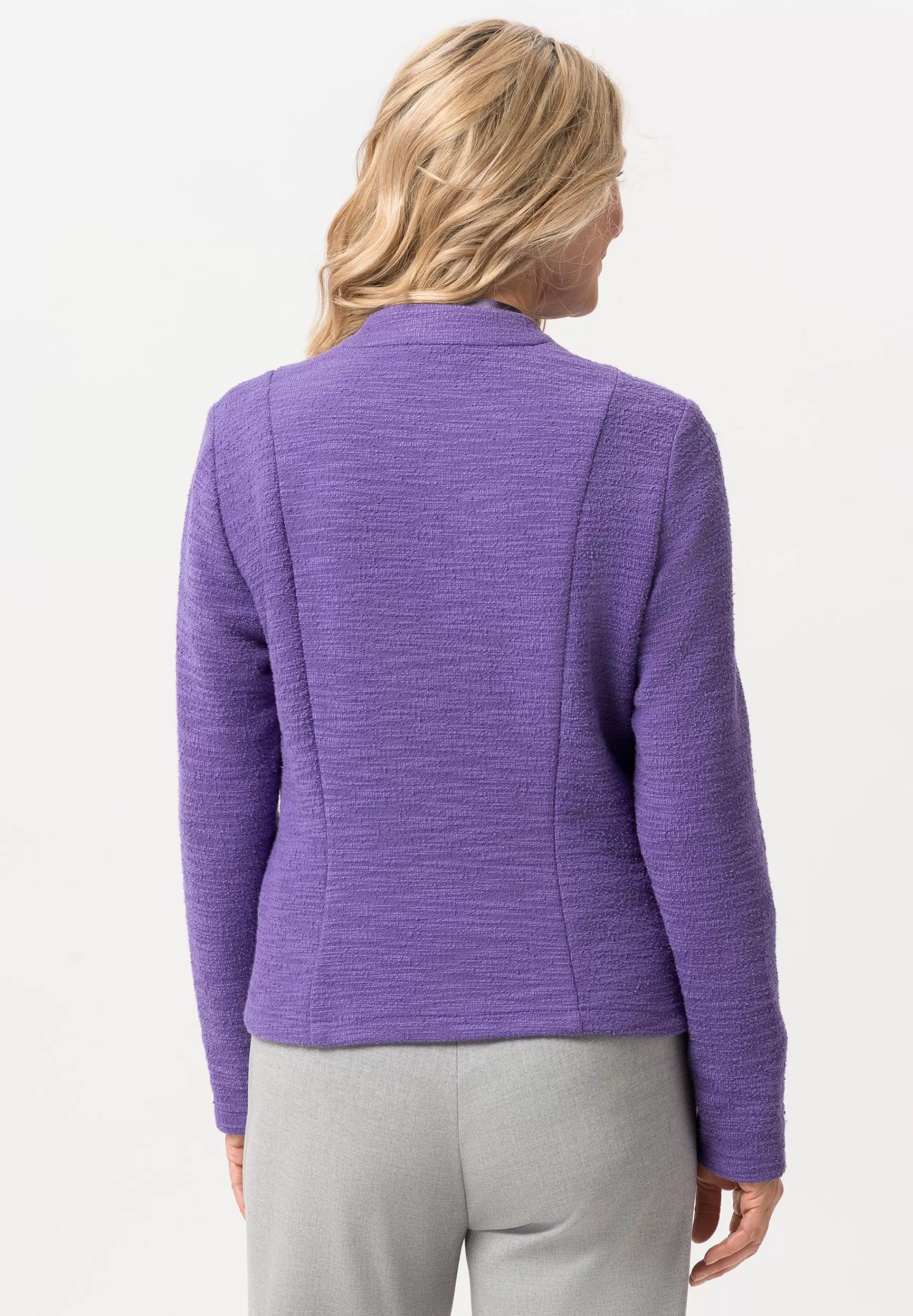 FRANK WALDER Leichtjacke mit Leistentaschen deepviolet Fashion