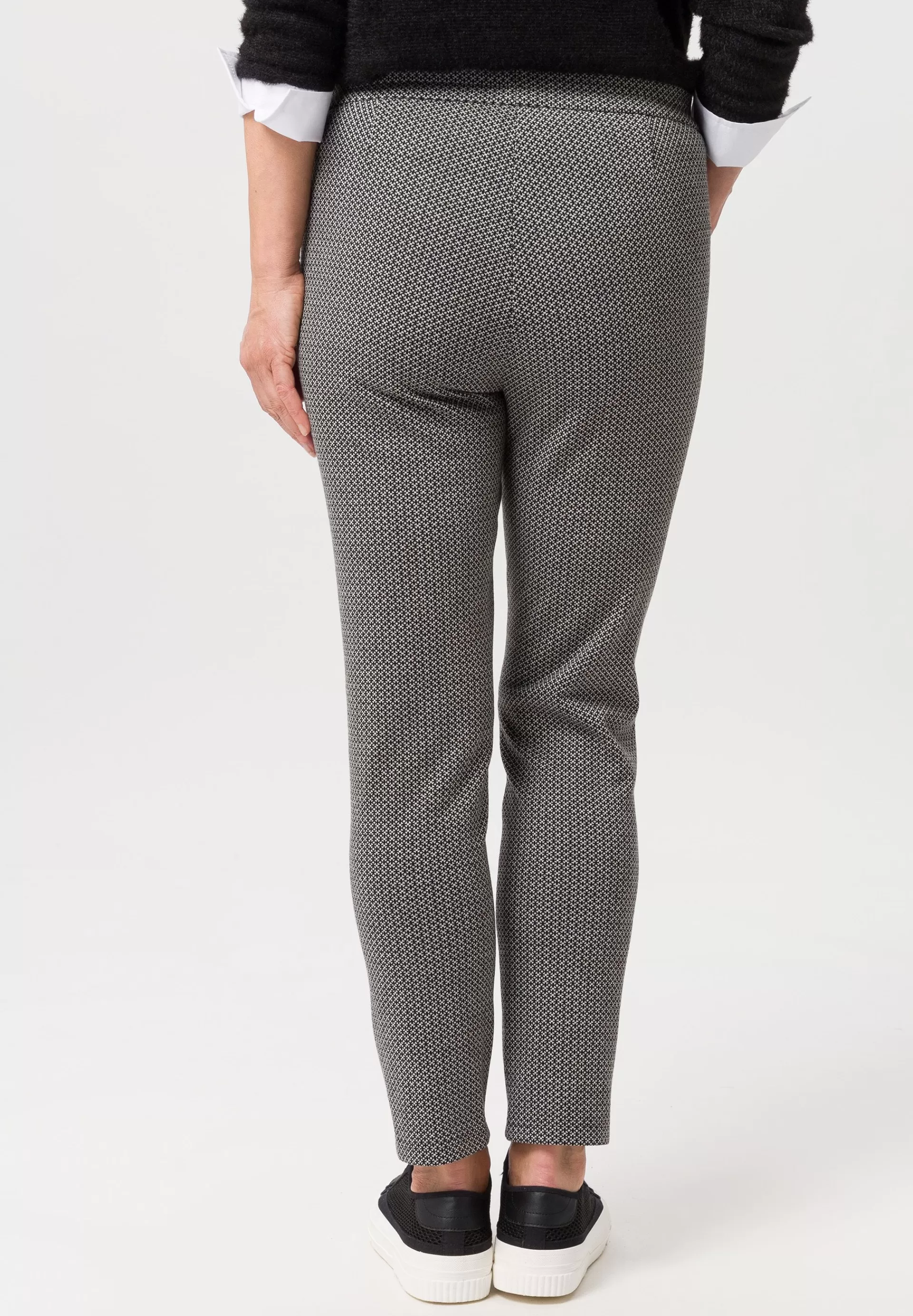 FRANK WALDER Schlupfhose MIA mit zweifarbigem Muster pearlgrey Discount