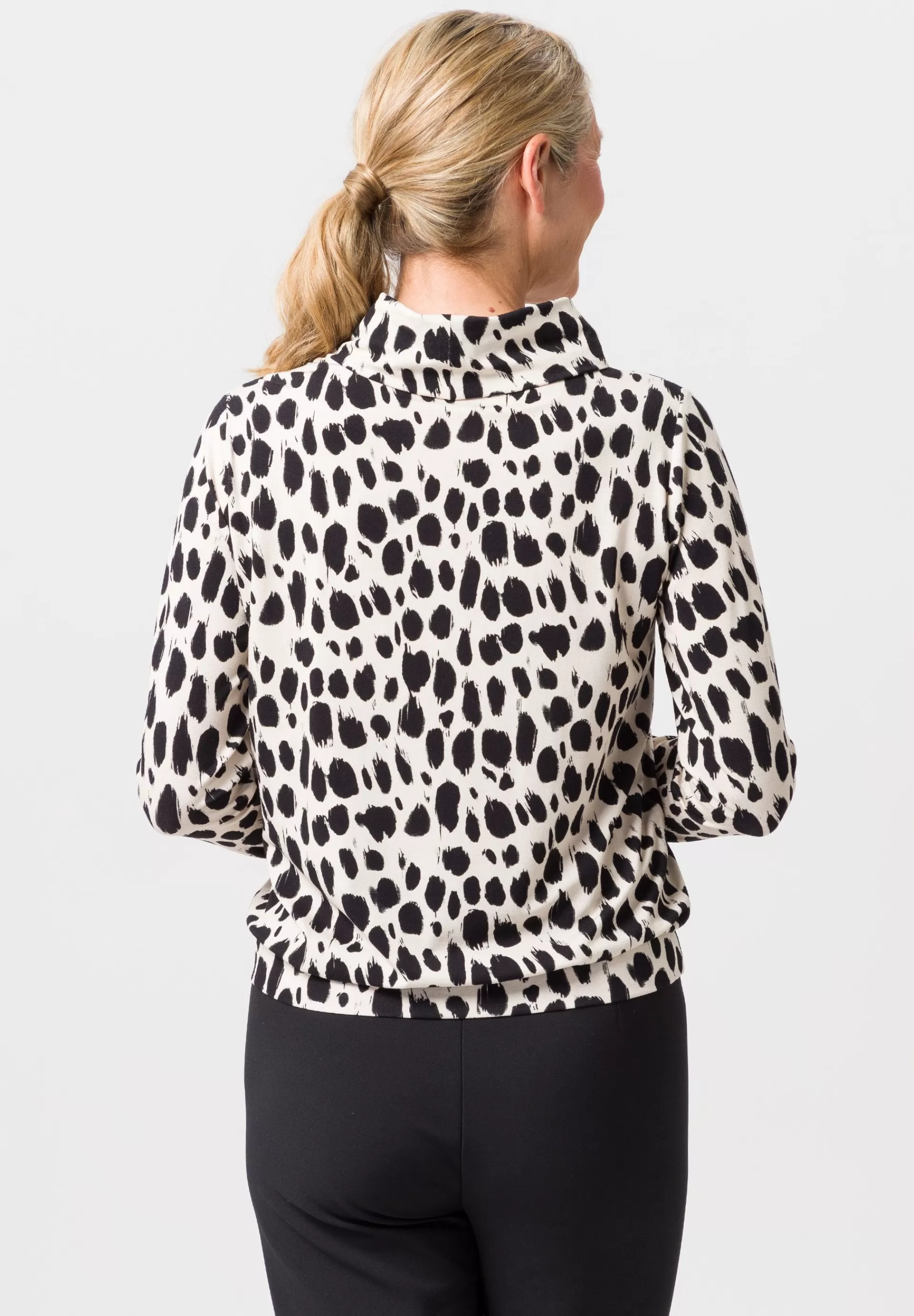 FRANK WALDER Shirt mit Animalprint sandstone New