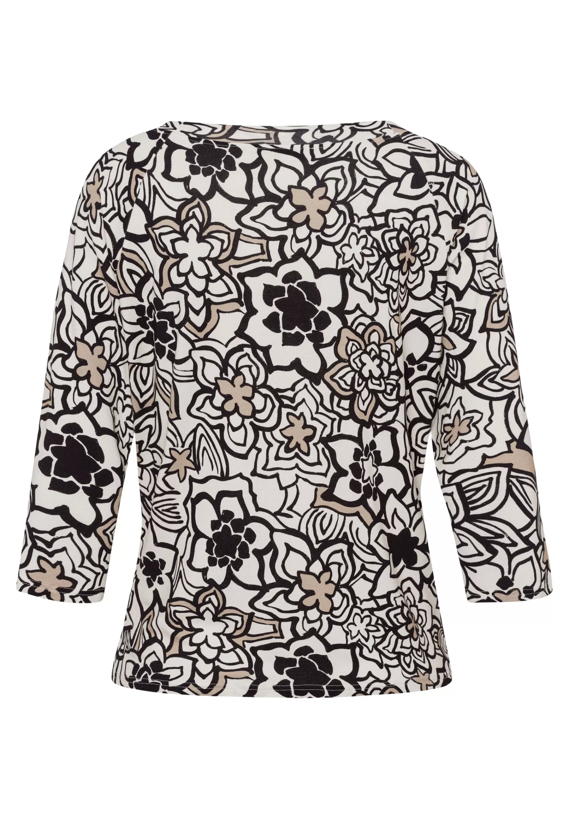 FRANK WALDER Shirt mit Animal-print mandel Flash Sale