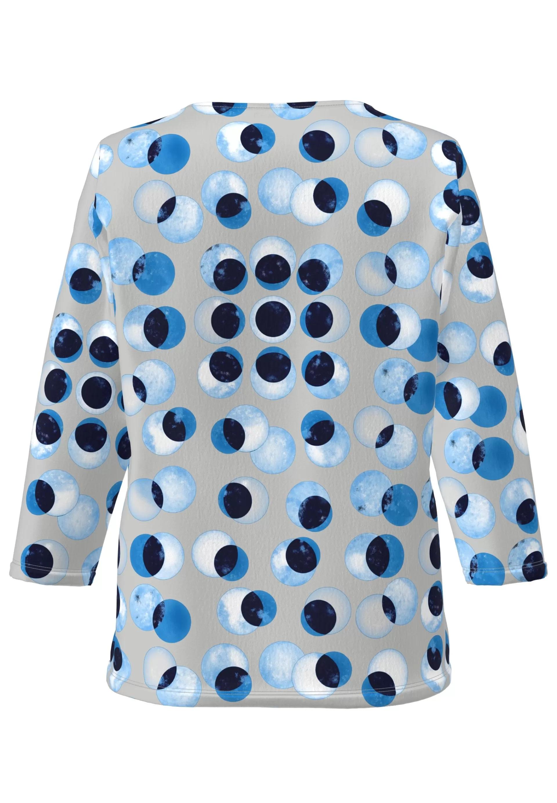 FRANK WALDER Shirt mit modernem Kullerprint articblue Cheap