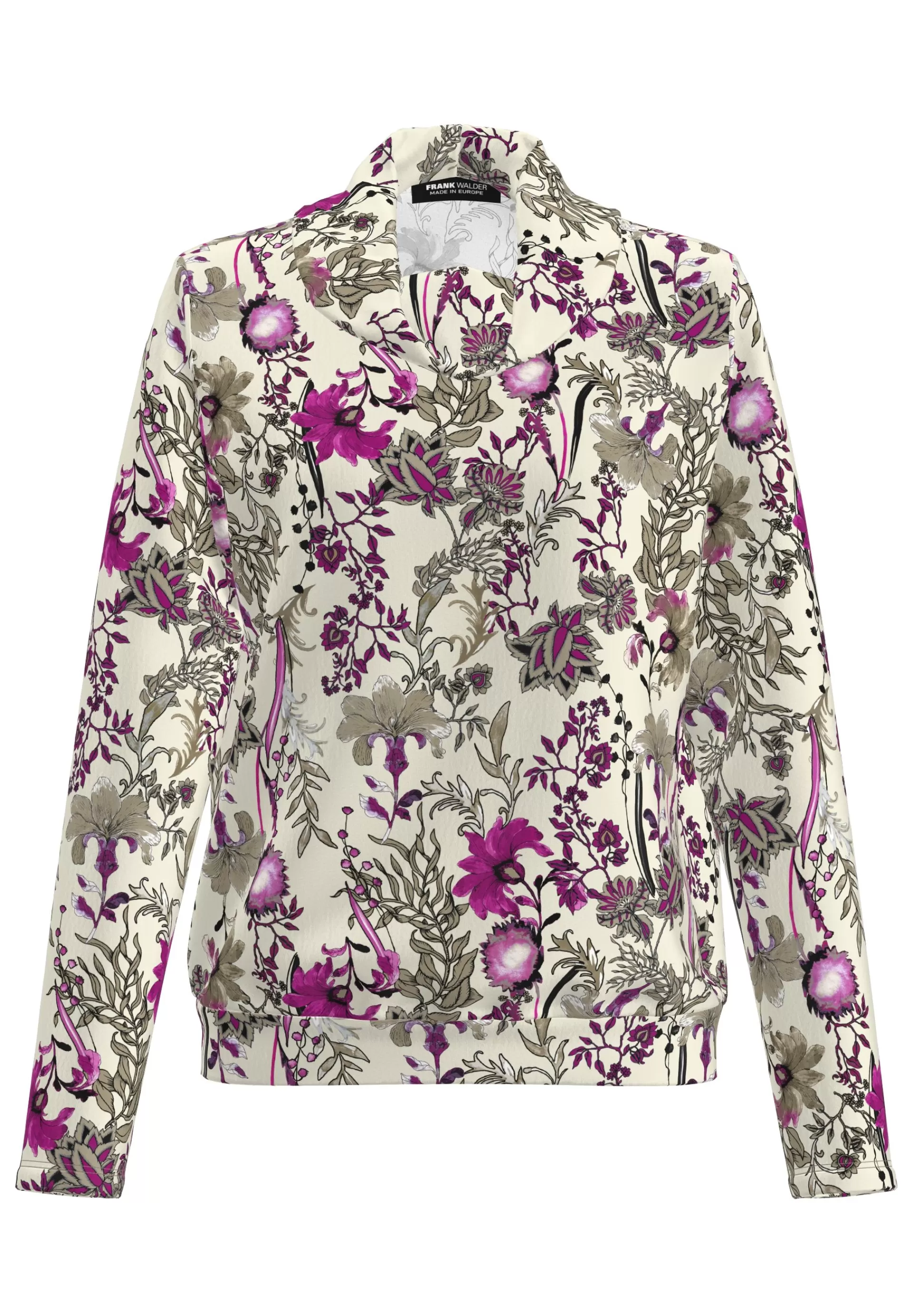 FRANK WALDER Shirt mit romantischem Blumenprint frenchfuchsia Store