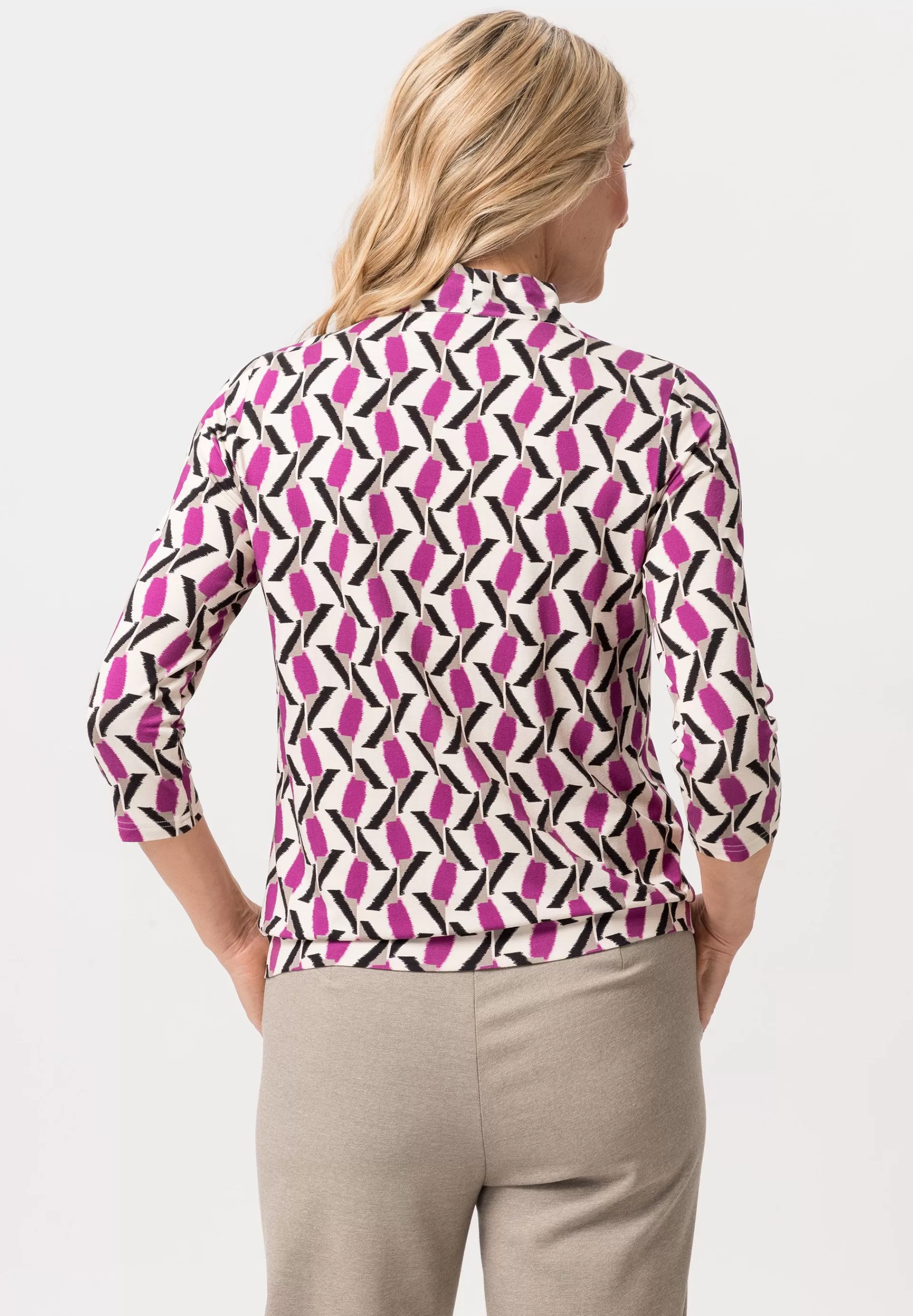 FRANK WALDER Shirt mit Schluppen-Design frenchfuchsia Shop