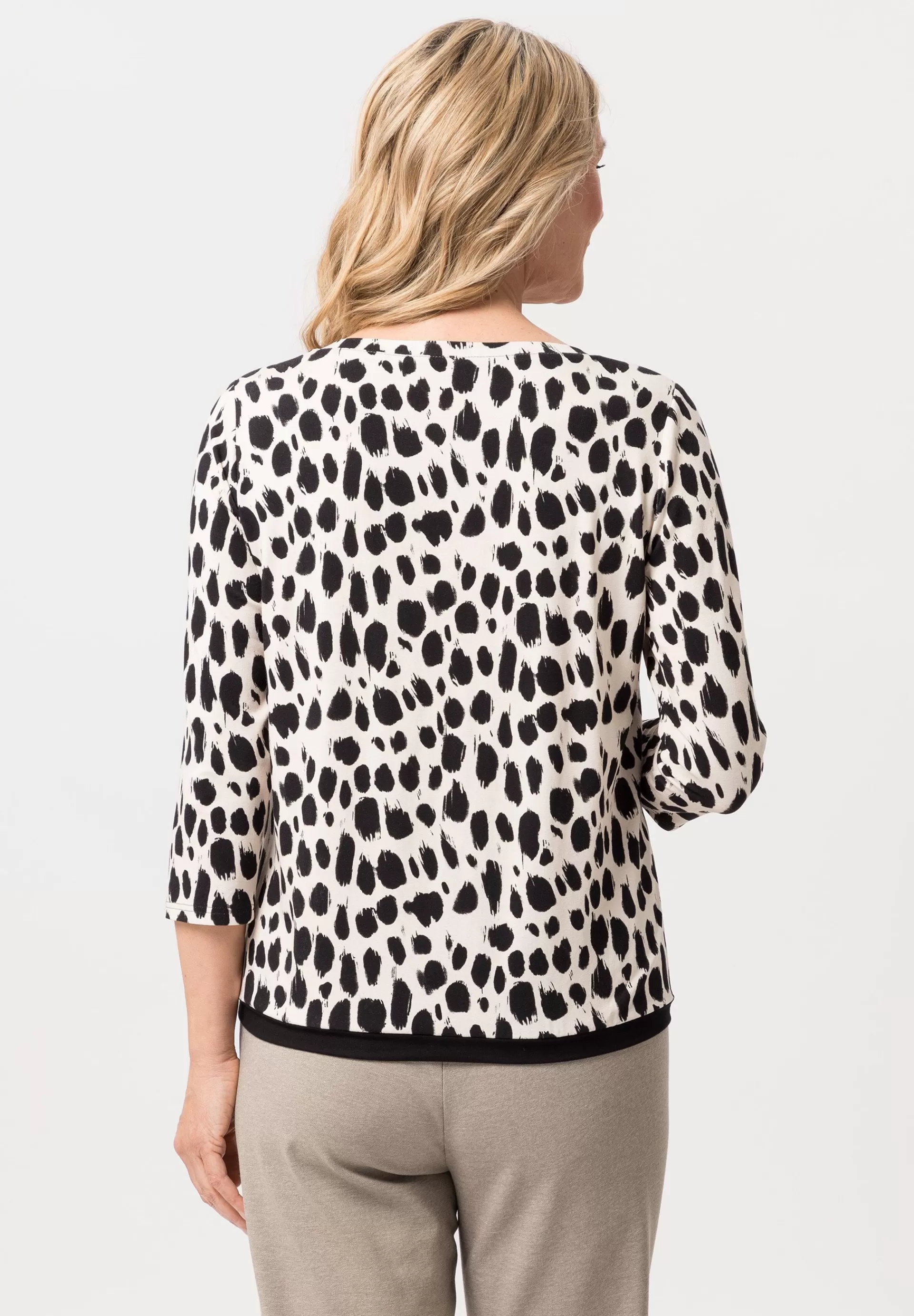 FRANK WALDER Shirt mit tollem Animalprint sandstone Cheap