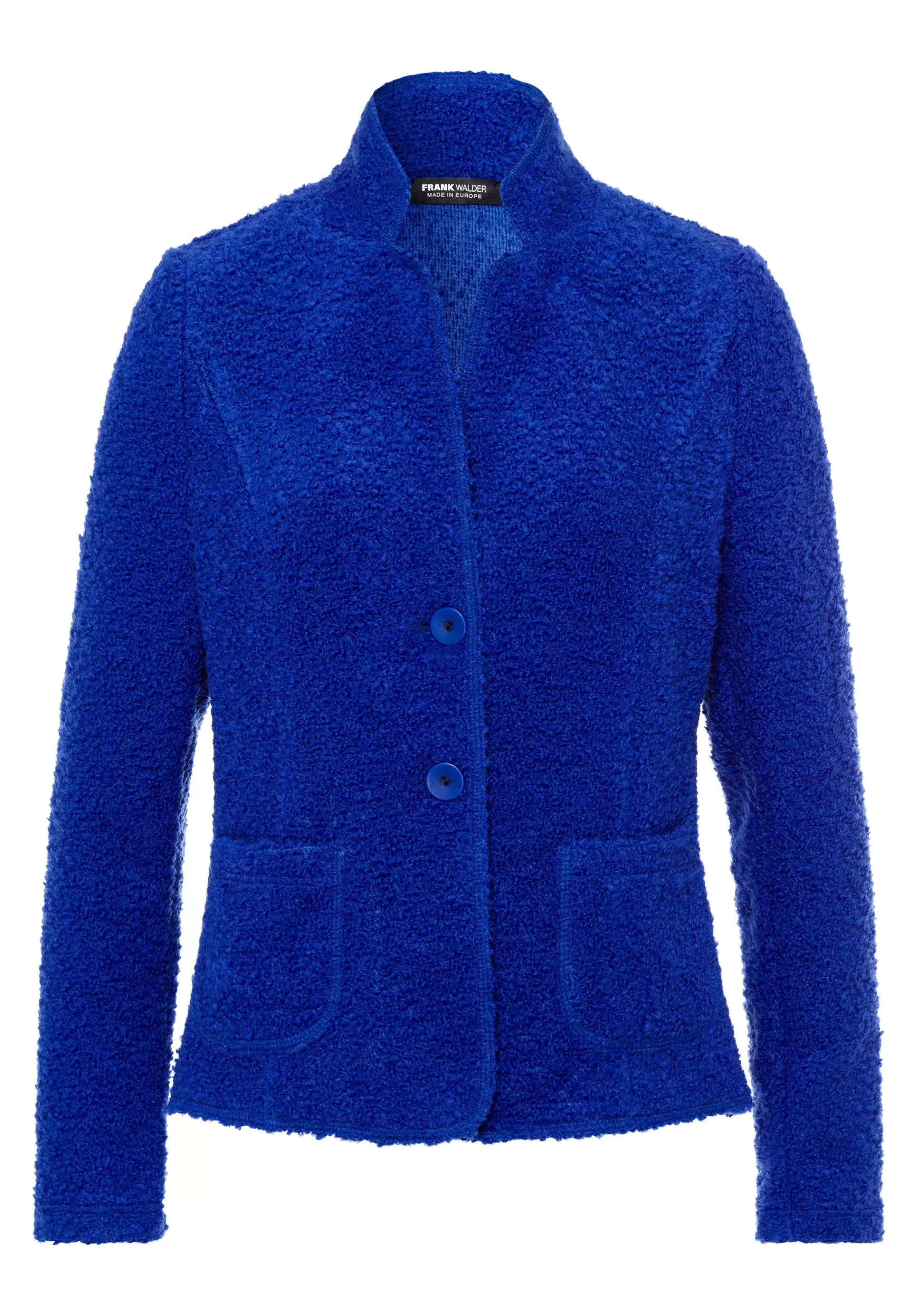 FRANK WALDER Strickjacke in moderner Optik royalblau Clearance