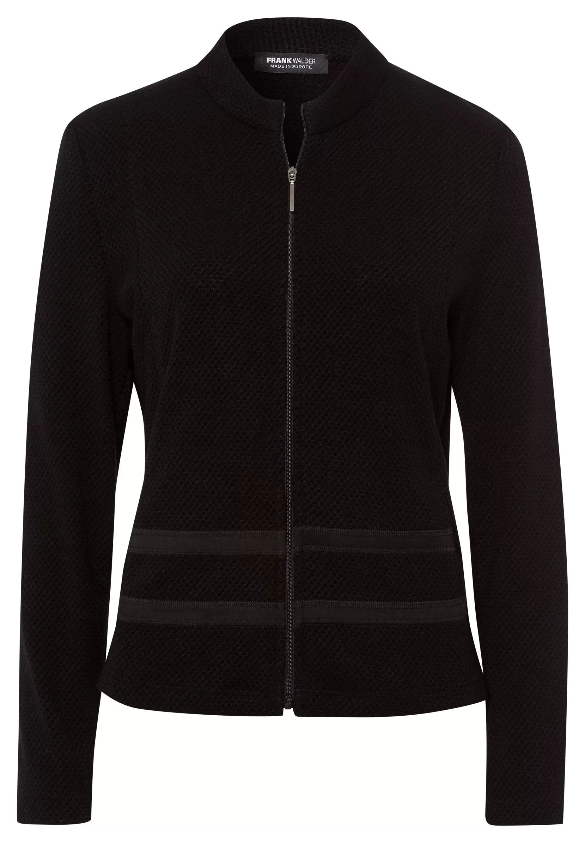 FRANK WALDER Strickjacke mit sportlichem Touch schwarz Sale