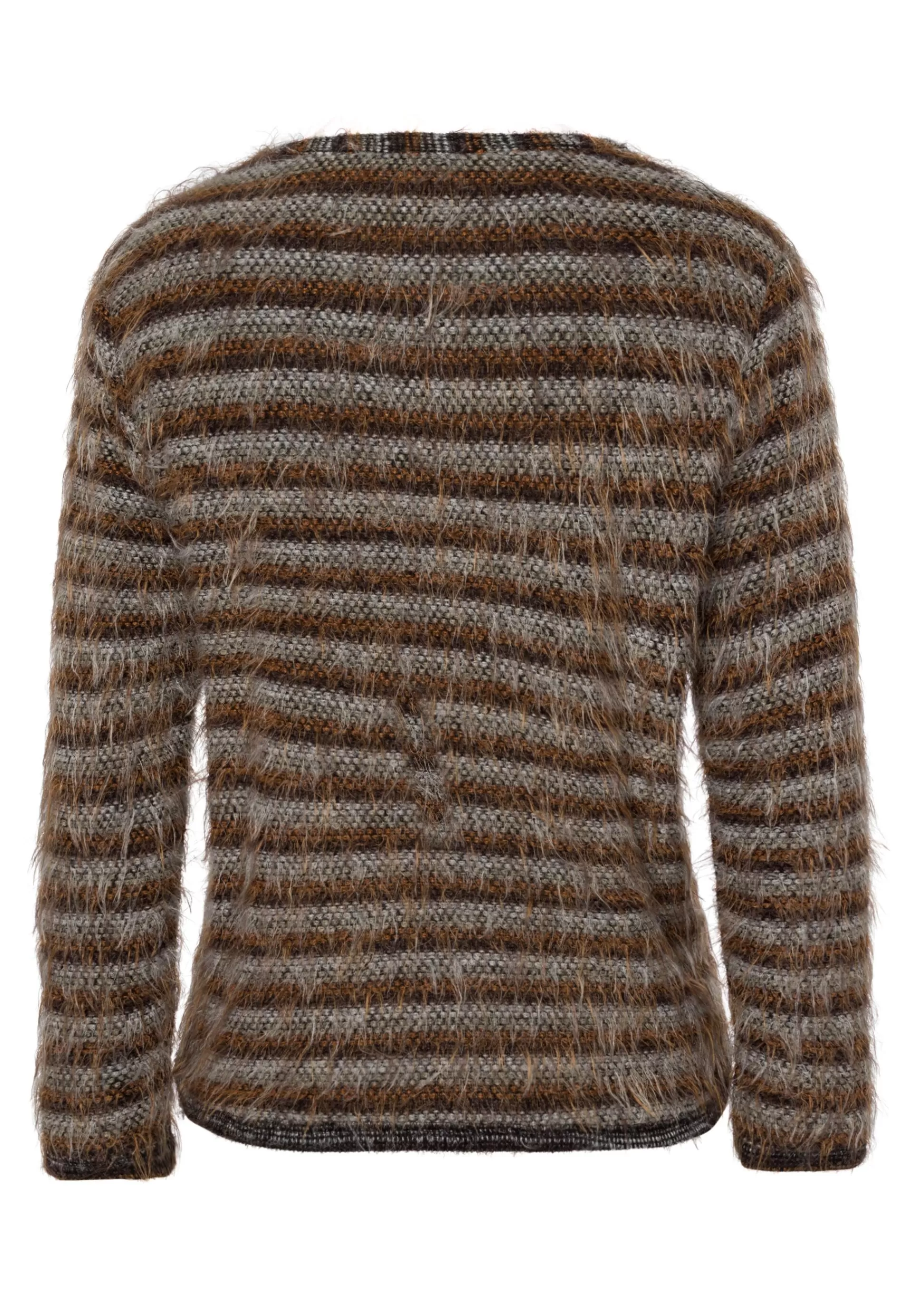 FRANK WALDER Strickpullover in flauschiger Optik marone Sale